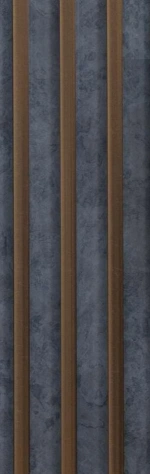 9.5x0.32 feet | 7 mm Grey Wood louvers (suitable for Bedroom, Feature Wall, Living Room, Office) | LV-21684