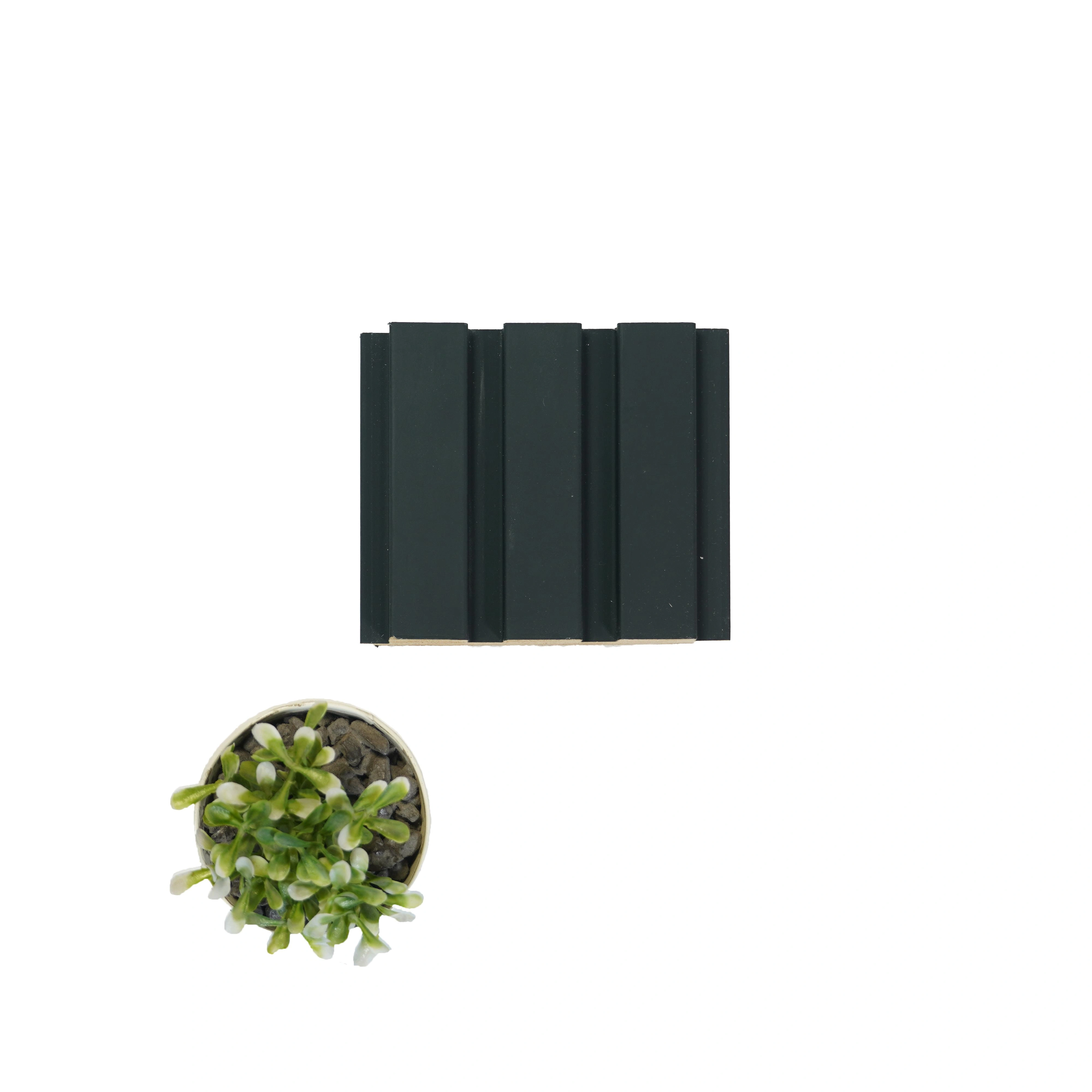 9.5x0.39 feet | 18 mm Black louvers (suitable for Bedroom, Kitchen, Living Room, Office) | LV-21699