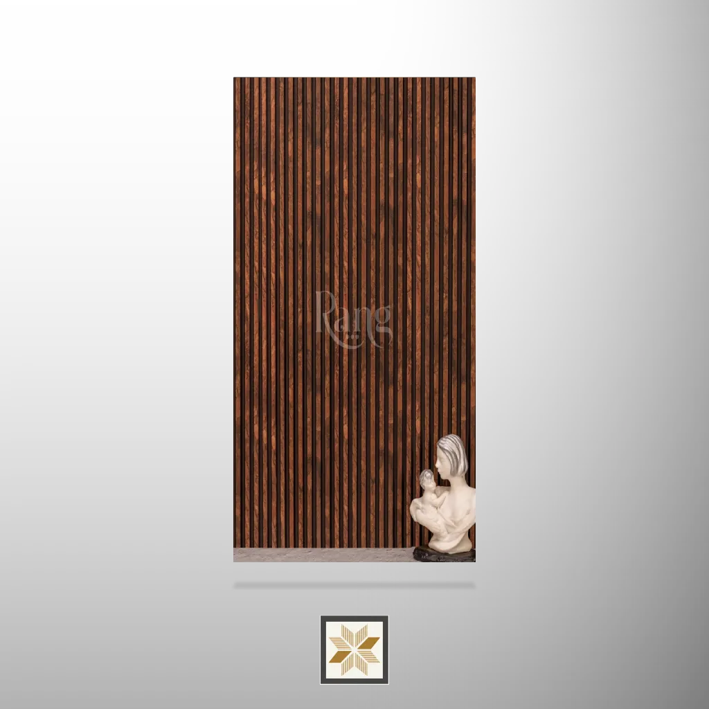 9x0.41 feet | 11 mm Brown Wood louvers (suitable for Bedroom, Hotel, Kitchen, Living Room, Office, Restaurant) | LV-21719