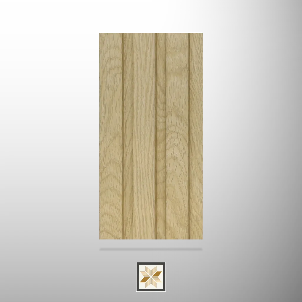 8x0.42 feet | 11 mm Beige Wood louvers (suitable for Bedroom, Feature Wall, Living Room, Office) | LV-21727