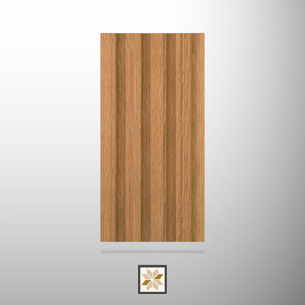 8x0.42 feet | 11 mm Brown Wood louvers (suitable for Bedroom, Feature Wall, Living Room, Office) | LV-21741