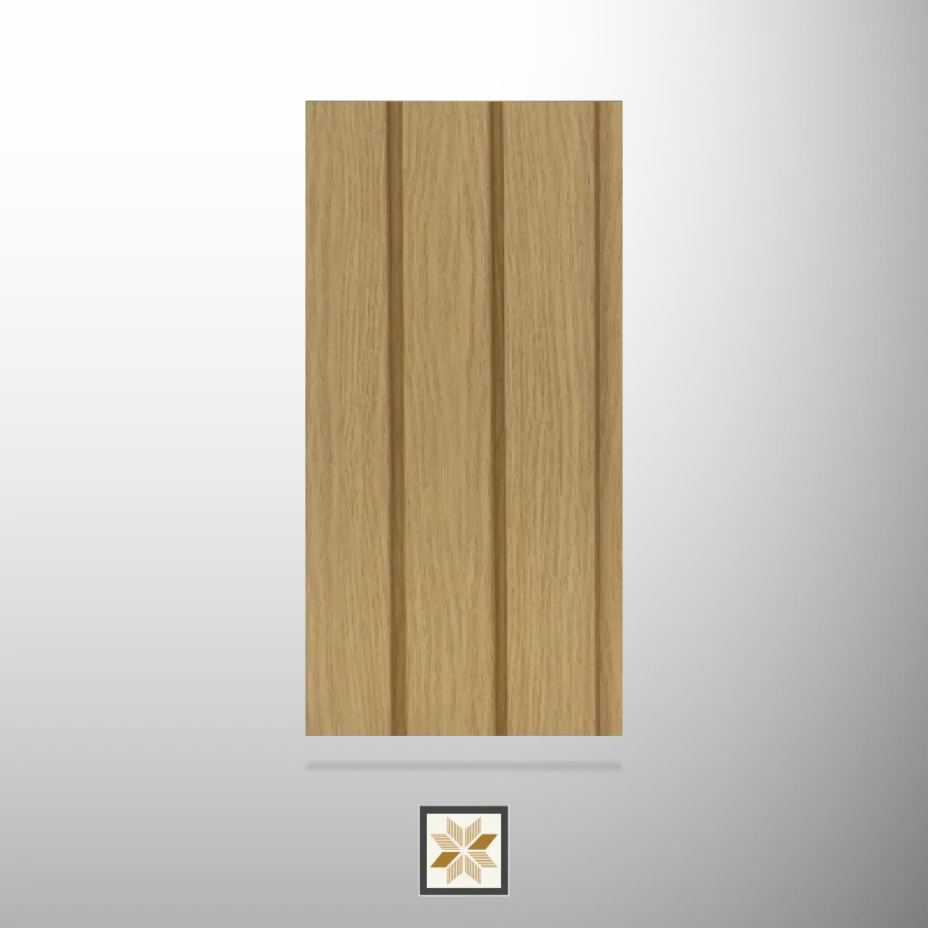 8x0.42 feet | 11 mm Brown Wood louvers (suitable for Bedroom, Feature Wall, Living Room, Office) | LV-21769