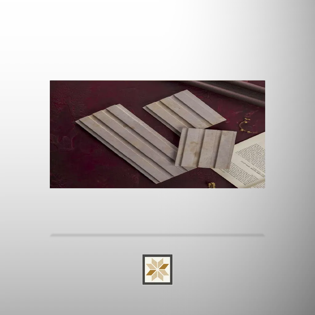 9.5x0.39 feet | 18 mm Beige louvers (suitable for Bedroom, Hotel, Kitchen, Living Room, Office, Restaurant) | LV-21857