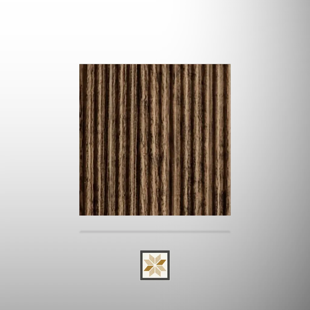 9.5x0.37 feet | 8 mm Brown Wood louvers (suitable for Bedroom, Feature Wall, Living Room, Office) | LV-21881