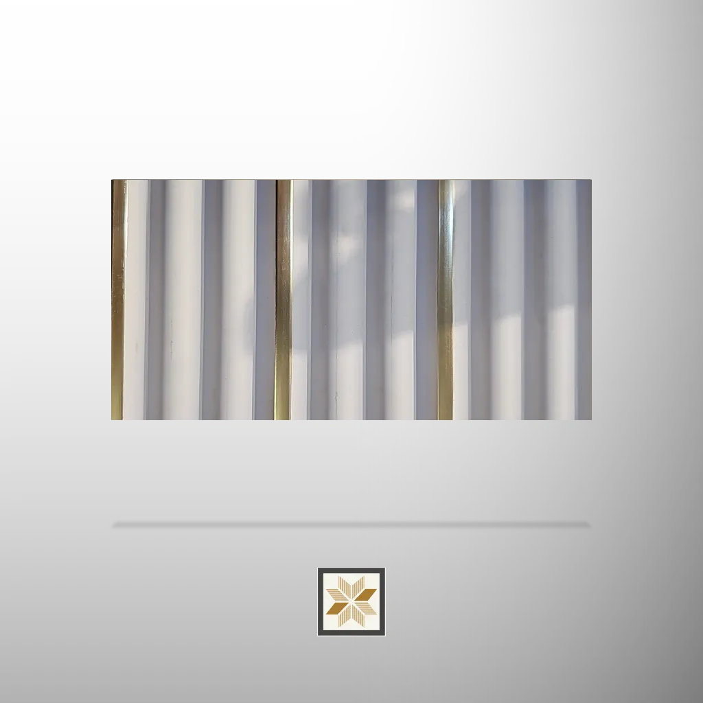 9.5x0.4 feet | 12 mm Patterned louvers (suitable for Bedroom, Hotel, Kitchen, Living Room, Office, Restaurant, TV Cabinet, Wardrobe) | LV-21883