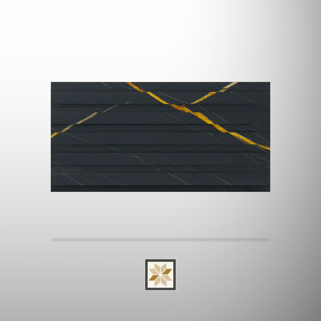 10x0.5 feet | 12 mm Blue Marble louvers (suitable for Bathroom, Bedroom, Hotel, Kitchen, Living Room, Office, Restaurant, TV Cabinet, Wardrobe) | LV-21889