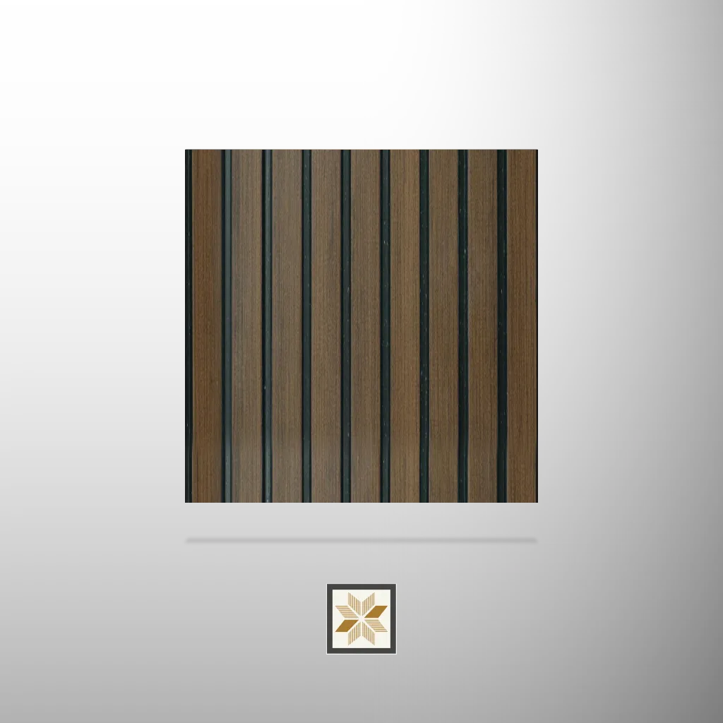 8x1 feet | 8 mm Brown Wood louvers (suitable for Bedroom, Hotel, Kitchen, Living Room, Office, Restaurant) | LV-21945-C