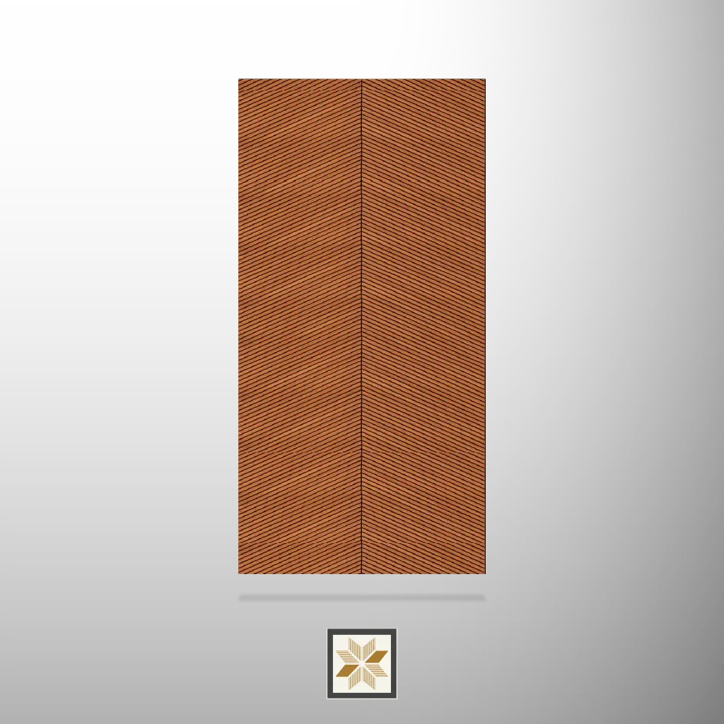 8x1 feet | 4 mm Brown Patterned louvers (suitable for Bedroom, Hotel, Kitchen, Living Room, Office, Restaurant) | LV-21893