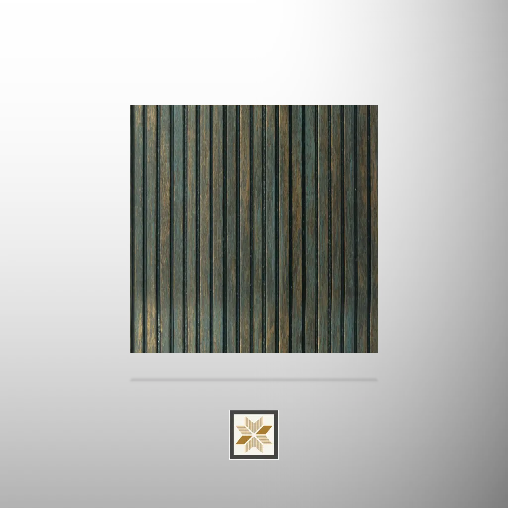 8x1 feet | 8 mm Rustic Brown Stone louvers (suitable for Bedroom, Hotel, Kitchen, Living Room, Office, Restaurant) | LV-21932-G