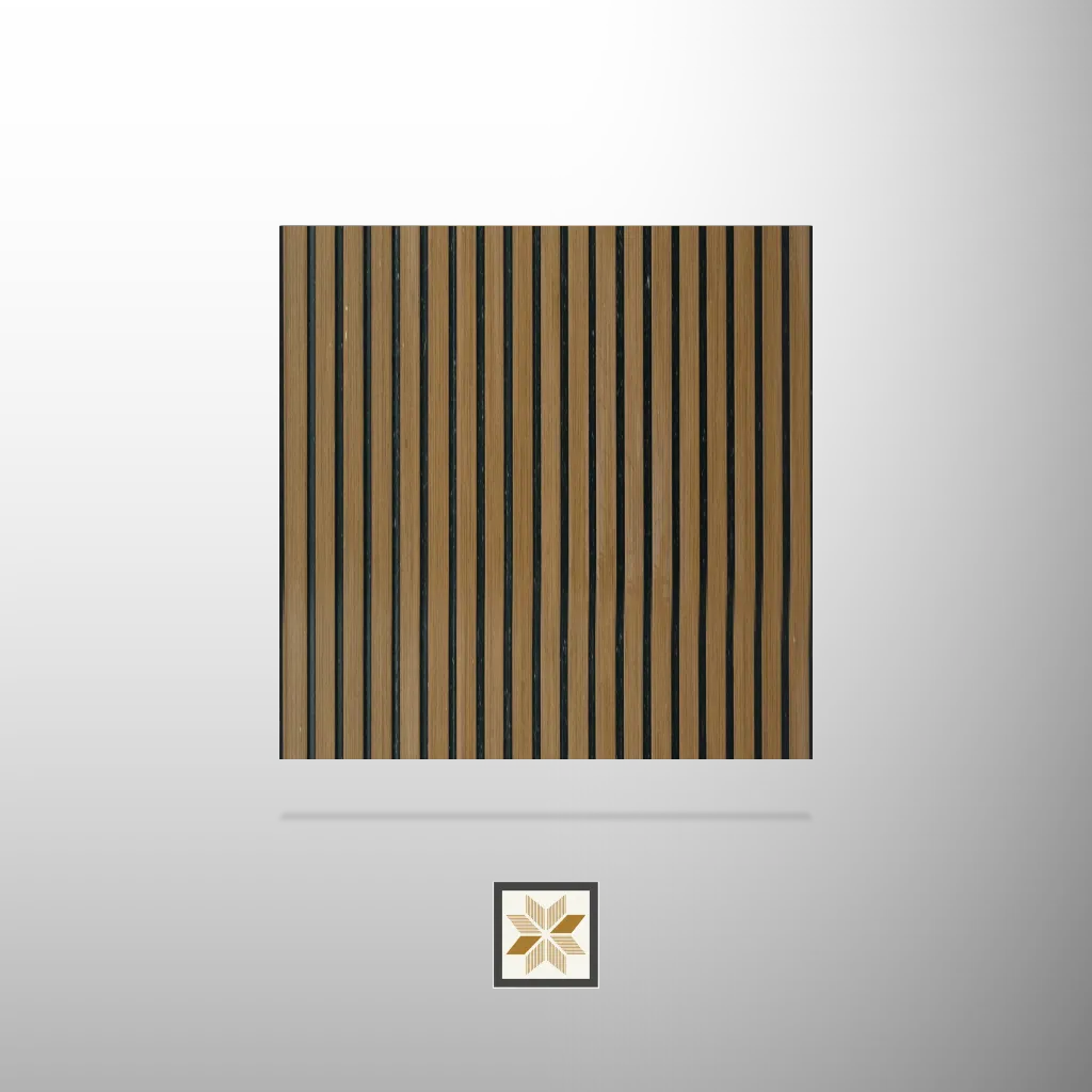 8x1 feet | 8 mm Light Brown Wood louvers (suitable for Bedroom, Hotel, Kitchen, Living Room, Office, Restaurant) | LV-21932-F