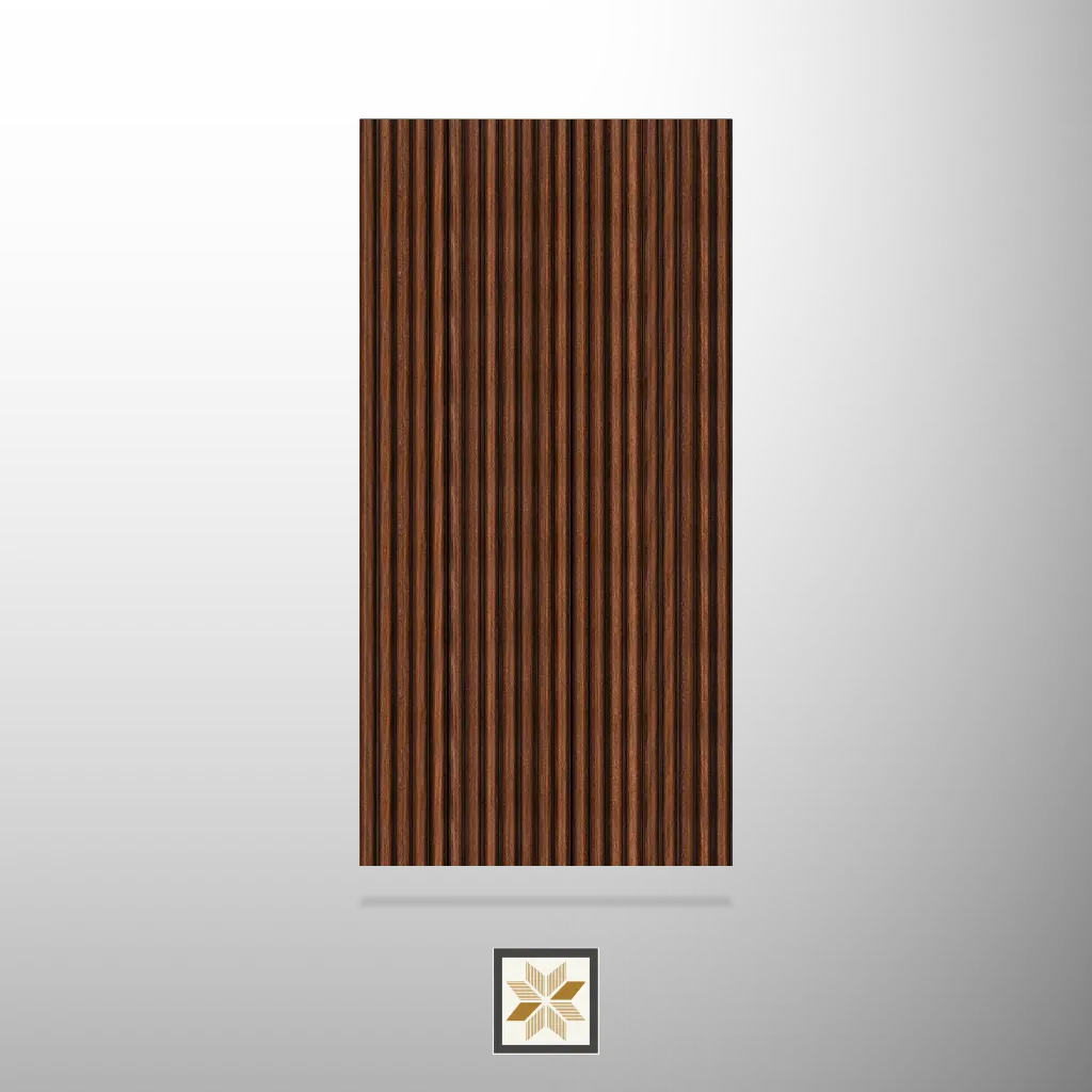 8x1 feet | 8 mm Brown louvers (suitable for Bedroom, Hotel, Kitchen, Living Room, Office, Restaurant) | LV-21930