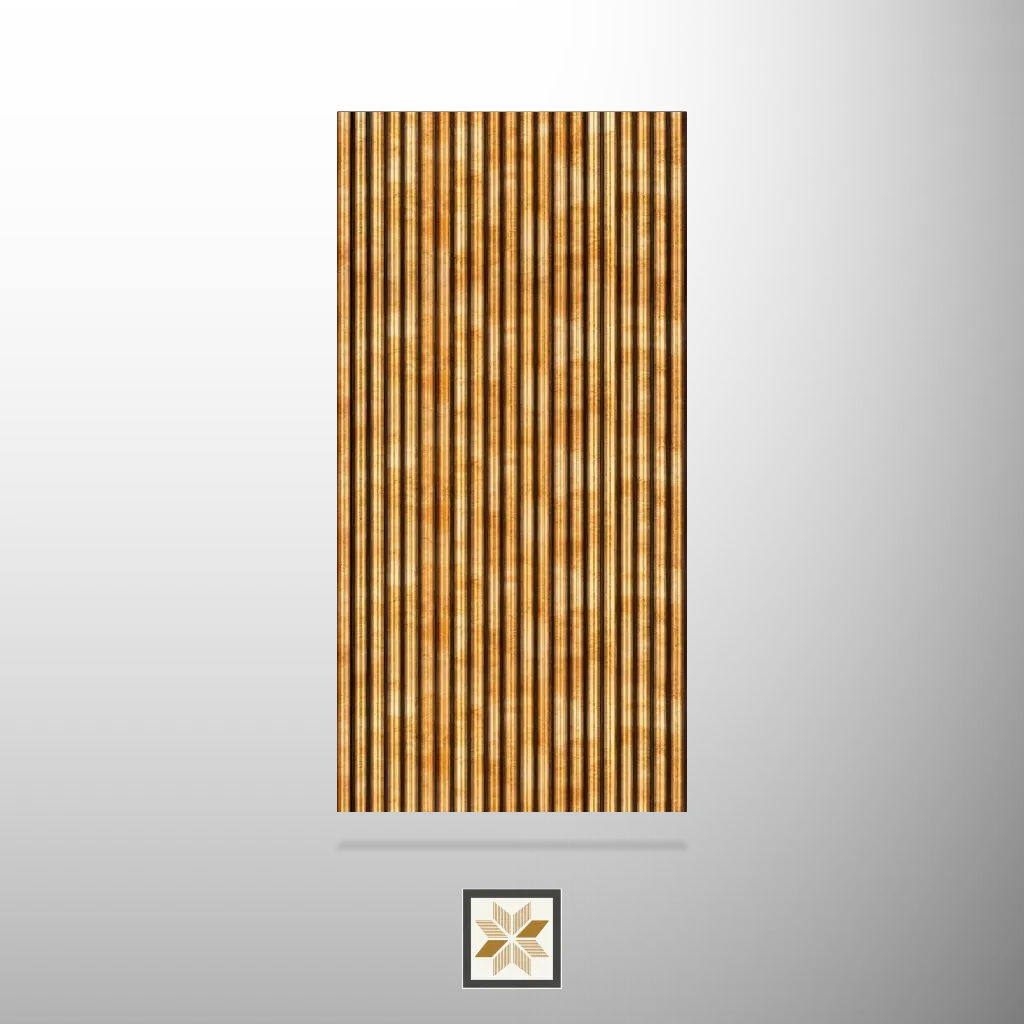 8x1 feet | 8 mm Brown louvers (suitable for Bedroom, Hotel, Kitchen, Living Room, Office, Restaurant) | LV-21934