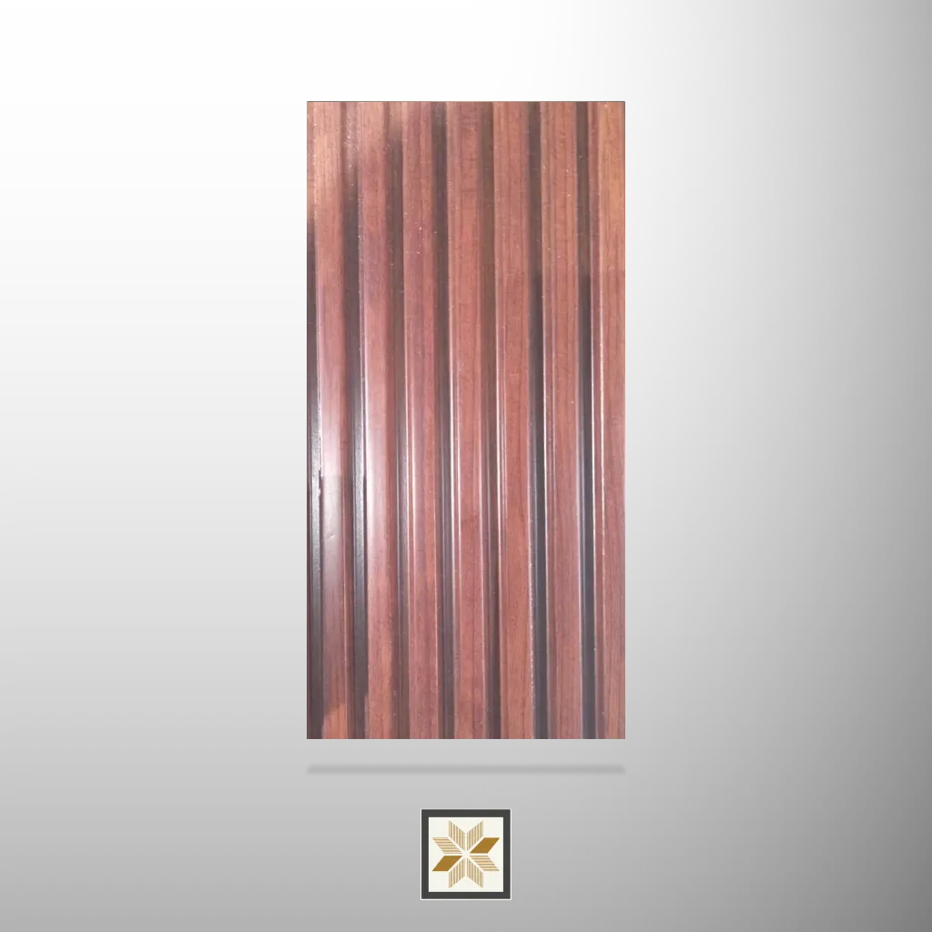 9.5x0.41 feet | 11 mm Brown Wood louvers (suitable for Bedroom, Feature Wall, Living Room, Office) | LV-21946