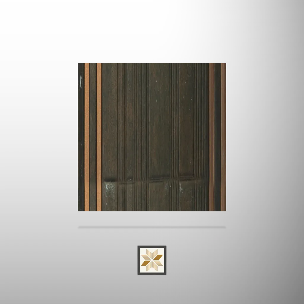 8x1 feet | 8 mm Brown Patterned louvers (suitable for Bedroom, Hotel, Kitchen, Living Room, Office, Restaurant) | LV-21949-C