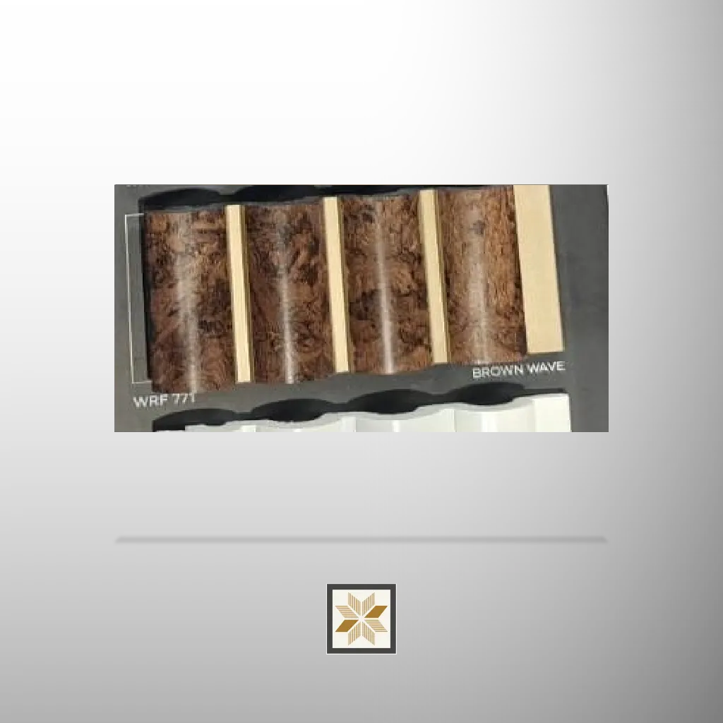 9.1x0.41 feet | 12 mm Brown Wood louvers (suitable for Bedroom, Hotel, Kitchen, Living Room, Office, Restaurant, TV Cabinet, Wardrobe) | LV-21954