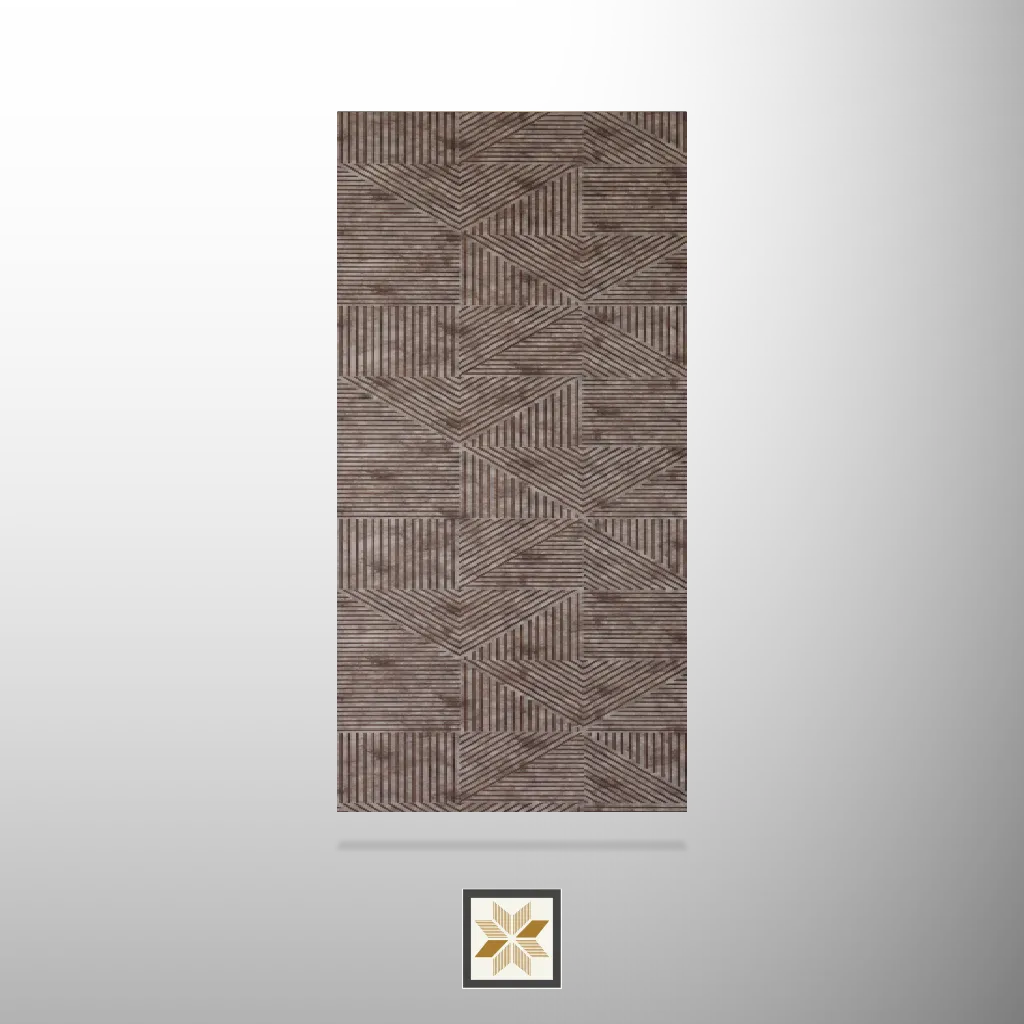 8x2 feet | 4 mm Brown Patterned louvers (suitable for Bedroom, Feature Wall, Living Room, Office, TV Cabinet) | LV-21984