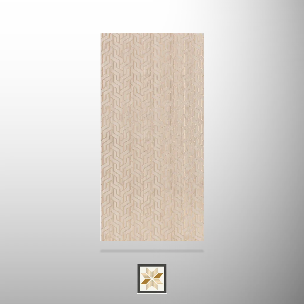 8x2 feet | 4 mm Brown Patterned louvers (suitable for Bedroom, Feature Wall, Living Room, Office, TV Cabinet) | LV-22006