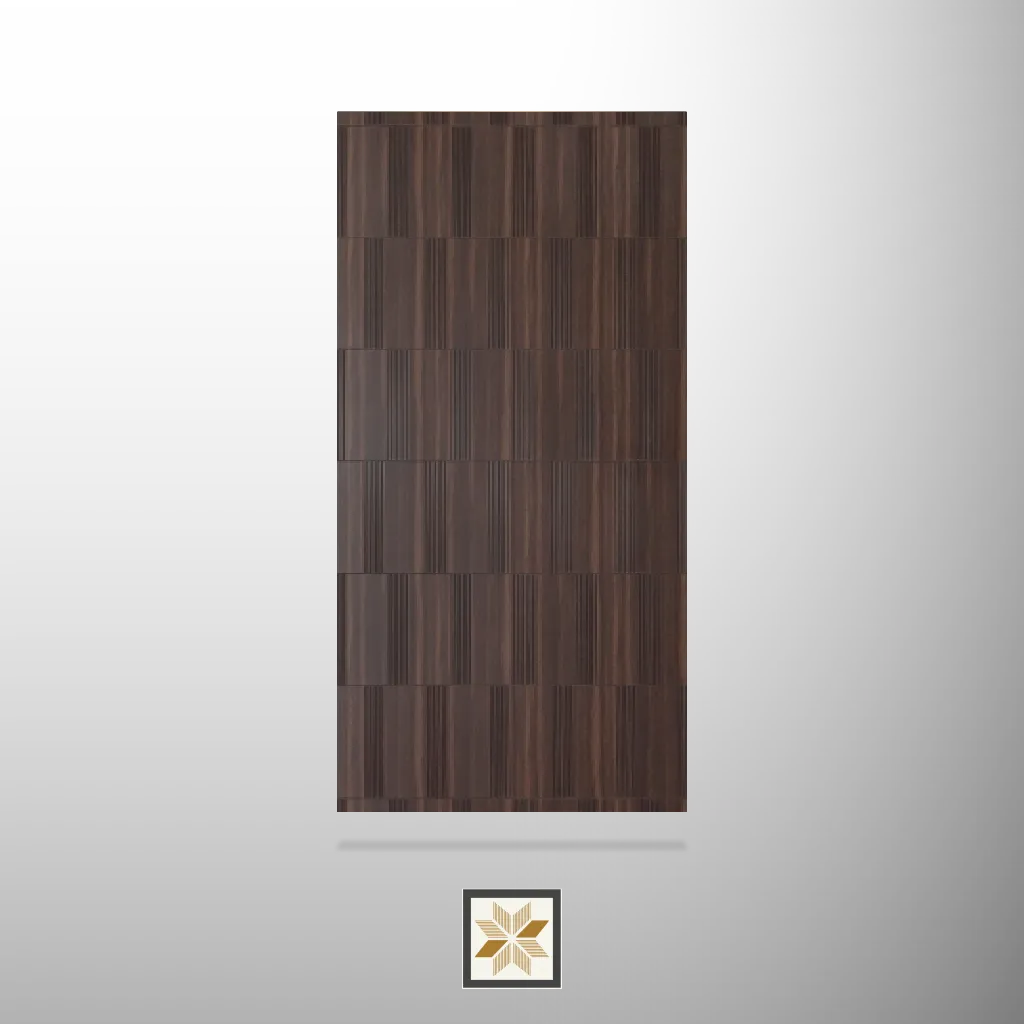 8x2 feet | 4 mm Brown Patterned louvers (suitable for Bedroom, Feature Wall, Living Room, Office, TV Cabinet) | LV-22008