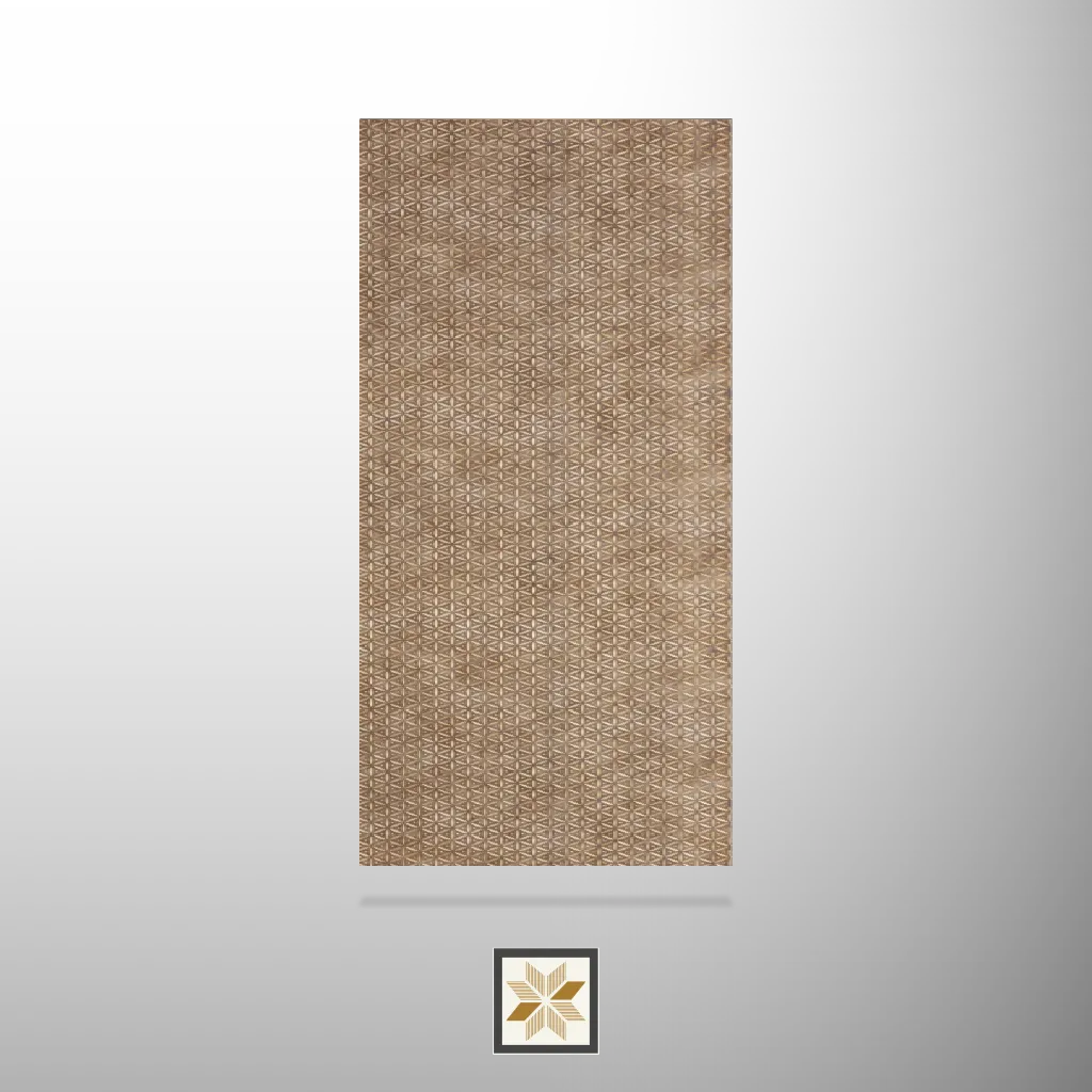 8x2 feet | 4 mm Brown Patterned louvers (suitable for Bedroom, Feature Wall, Living Room, Office, TV Cabinet) | LV-22012