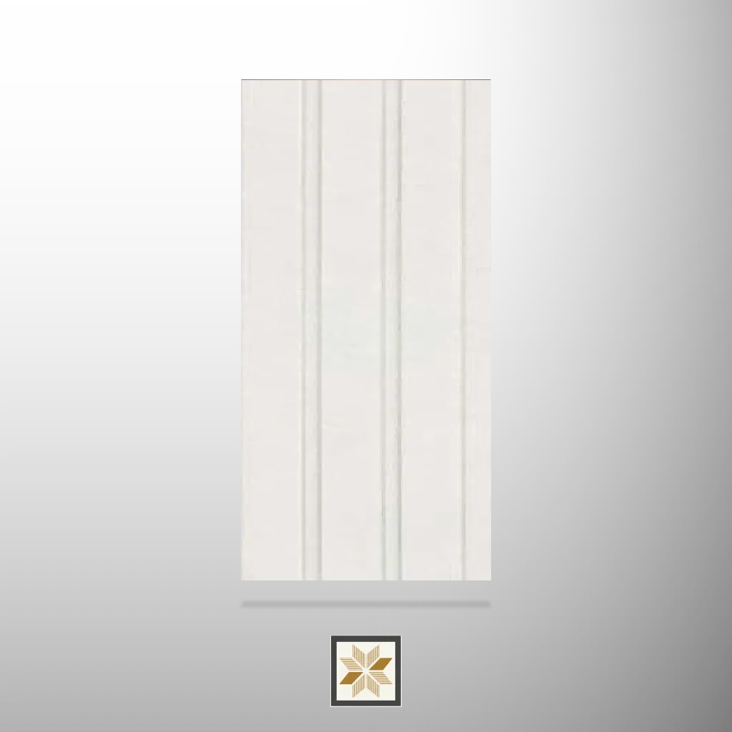 8x0.41 feet | 8 mm White louvers (suitable for Bedroom, Hotel, Kitchen, Living Room, Office, Restaurant) | LV-22056
