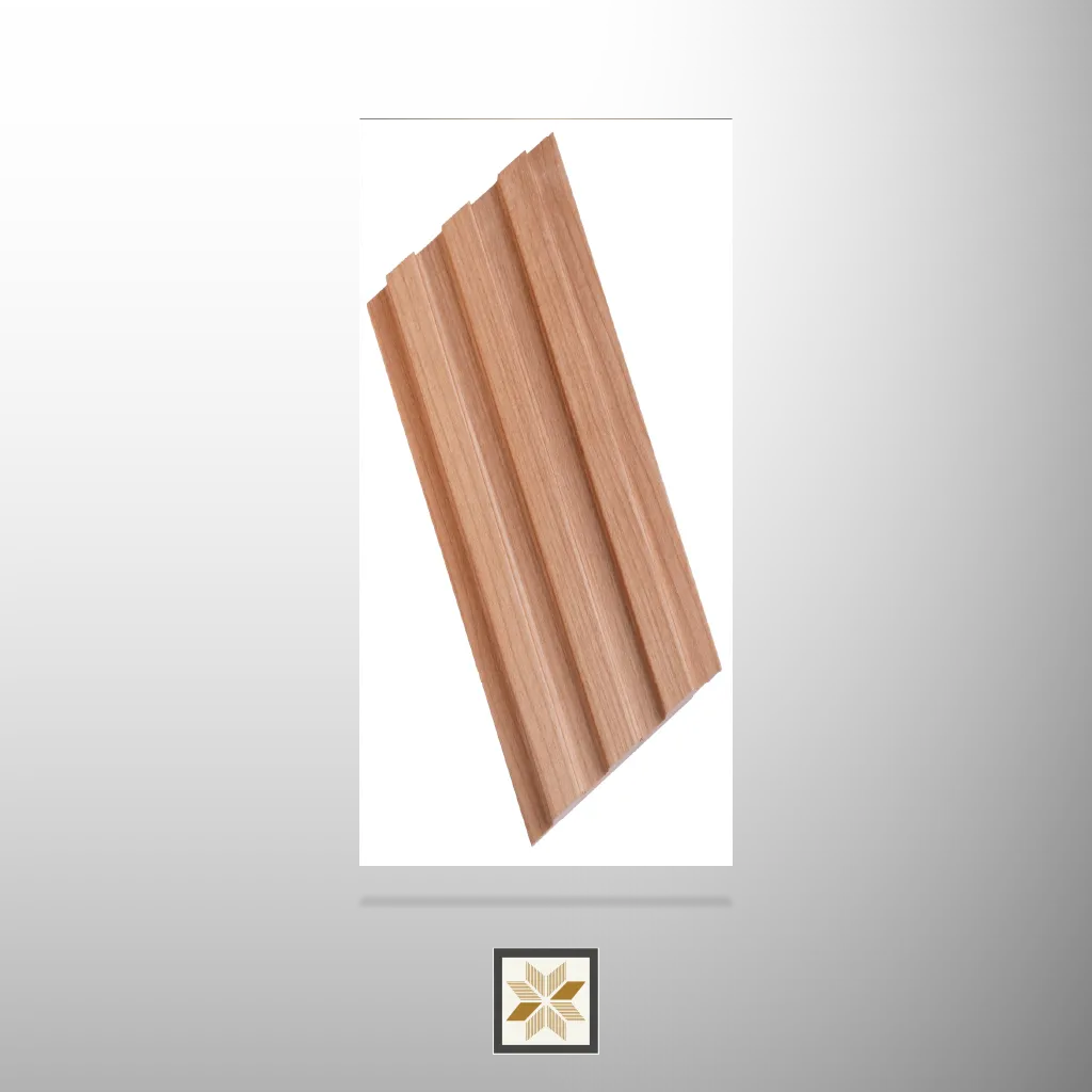 8x0.41 feet | 18 mm Beige Wood louvers (suitable for Bedroom, Hotel, Kitchen, Living Room, Office, Restaurant) | LV-22064