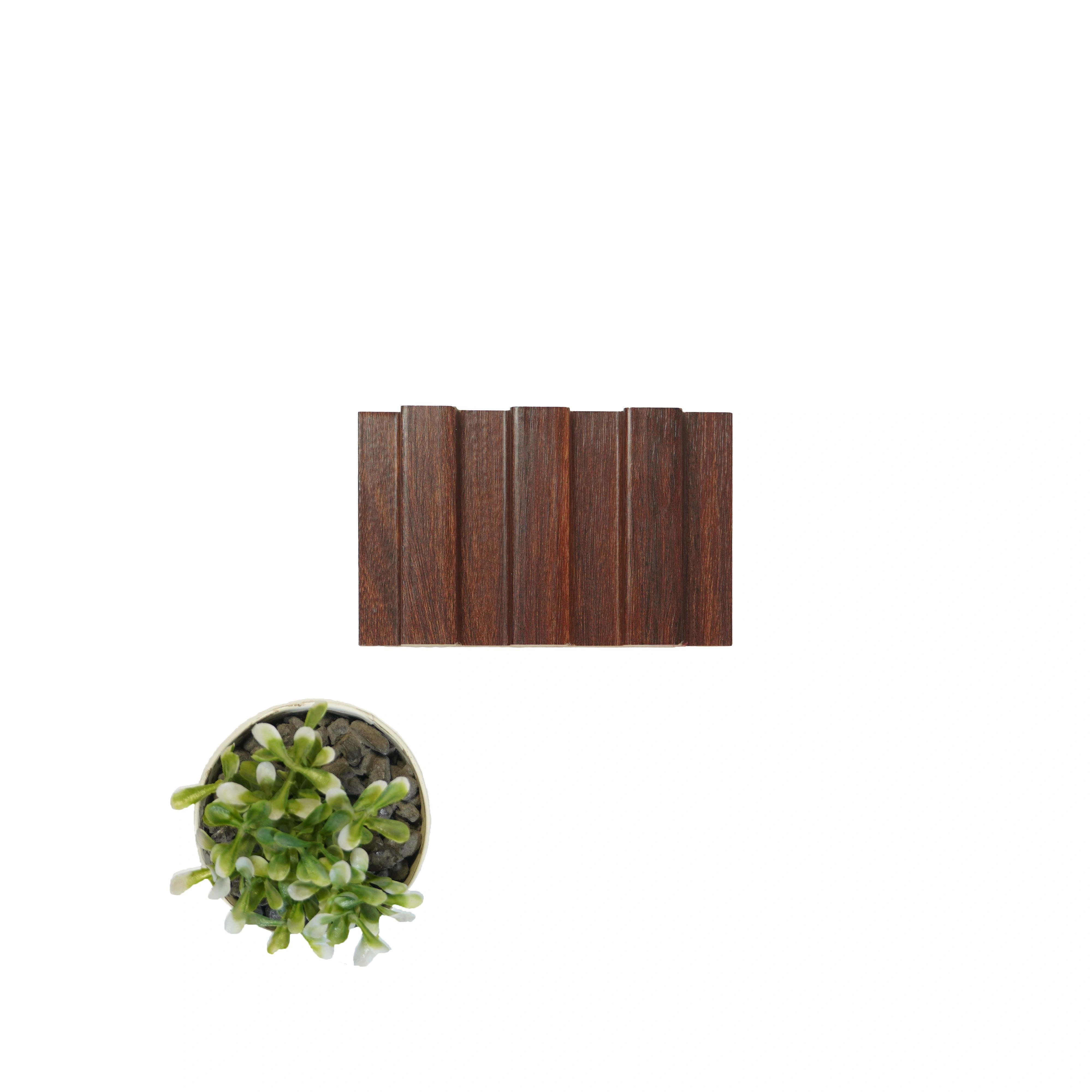 8x0.41 feet | 18 mm Brown Wood louvers (suitable for Bedroom, Hotel, Kitchen, Living Room, Office, Restaurant) | LV-22080