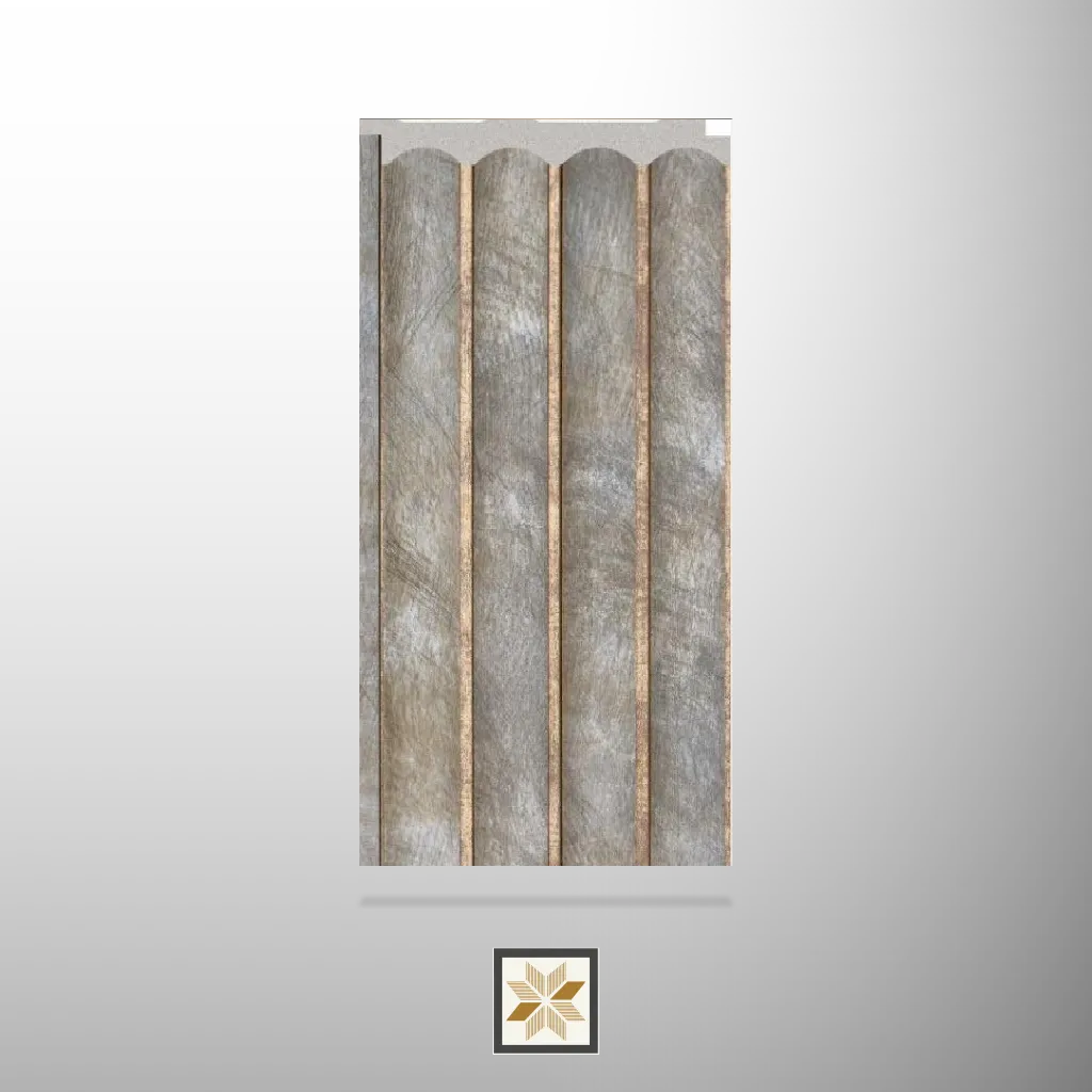 8x0.39 feet | 12 mm Weathered Bronze Patterned louvers (suitable for Bedroom, Hotel, Kitchen, Living Room, Office, Restaurant, TV Cabinet, Wardrobe) | LV-22420-N