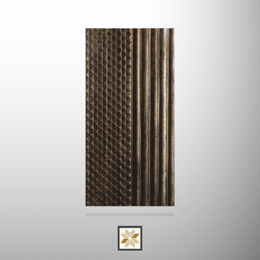 8x1 feet | 8 mm Brown Patterned louvers (suitable for Bathroom, Bedroom, Hotel, Kitchen, Living Room, Office, Restaurant, TV Cabinet, Wardrobe) | LV-22117