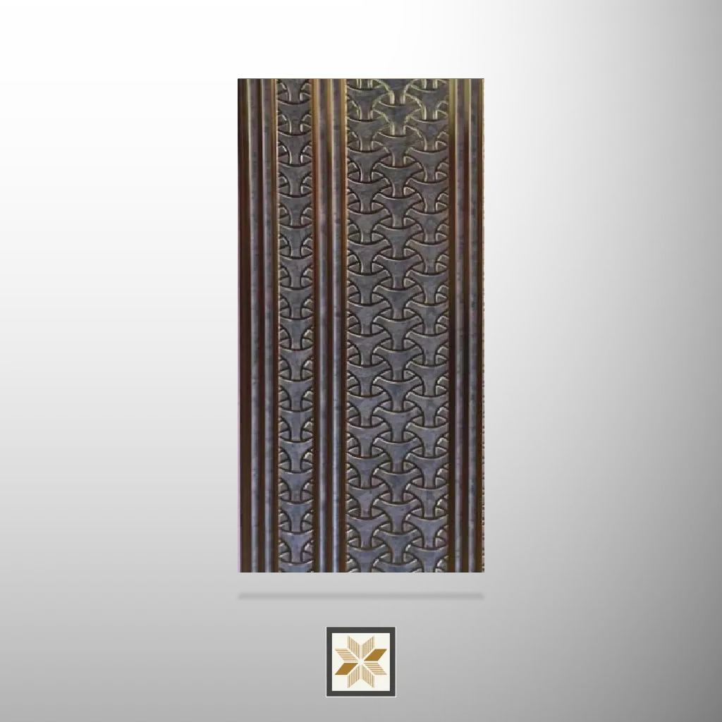 8x1 feet | 8 mm Brown Patterned louvers (suitable for Bathroom, Bedroom, Hotel, Kitchen, Living Room, Office, Restaurant, TV Cabinet, Wardrobe) | LV-22135