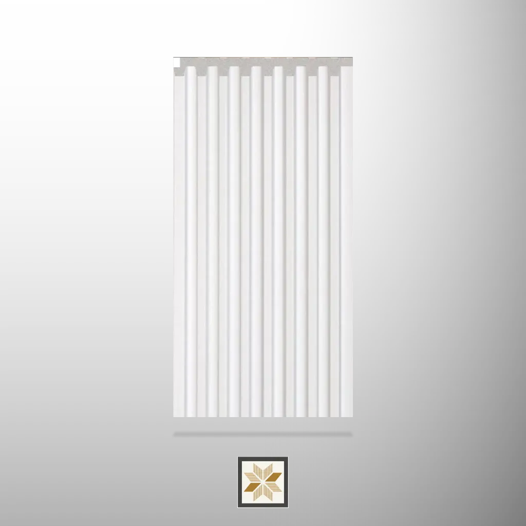 8x0.4 feet | 10 mm Pure White louvers (suitable for Bedroom, Hotel, Kitchen, Living Room, Office, Restaurant, TV Cabinet, Wardrobe) | LV-22417-J