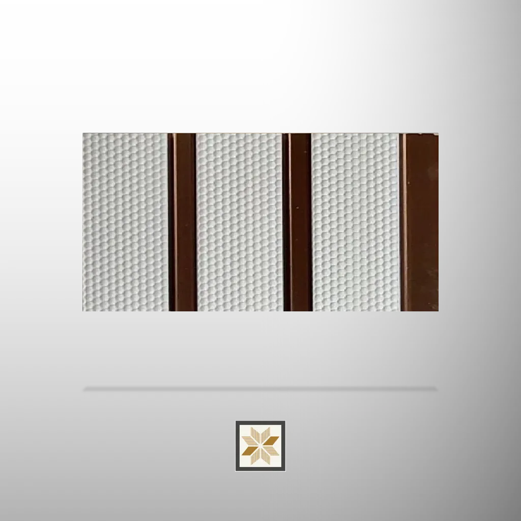 8x0.41 feet | Beige Wood louvers (suitable for Bathroom, Bedroom, Hotel, Kitchen, Living Room, Office, Restaurant, TV Cabinet, Wardrobe) | LV-22163