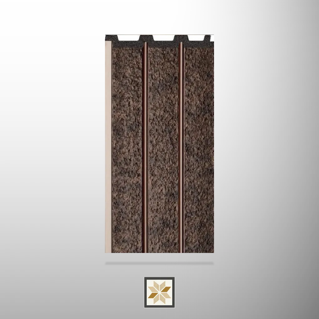 9.5x0.39 feet | 12 mm Earthy Bark Wood louvers (suitable for Bedroom, Hotel, Kitchen, Living Room, Office, Restaurant, TV Cabinet, Wardrobe) | LV-22410-E