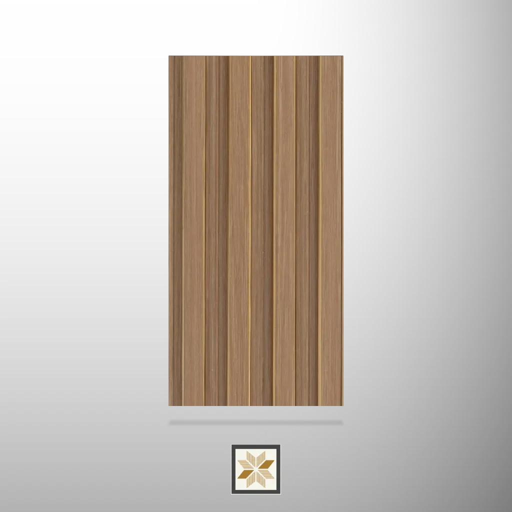 8x0.38 feet | 10 mm Honey Oak Wood louvers (suitable for Bedroom, Hotel, Kitchen, Living Room, Office, Restaurant, TV Cabinet, Wardrobe) | LV-22344-D