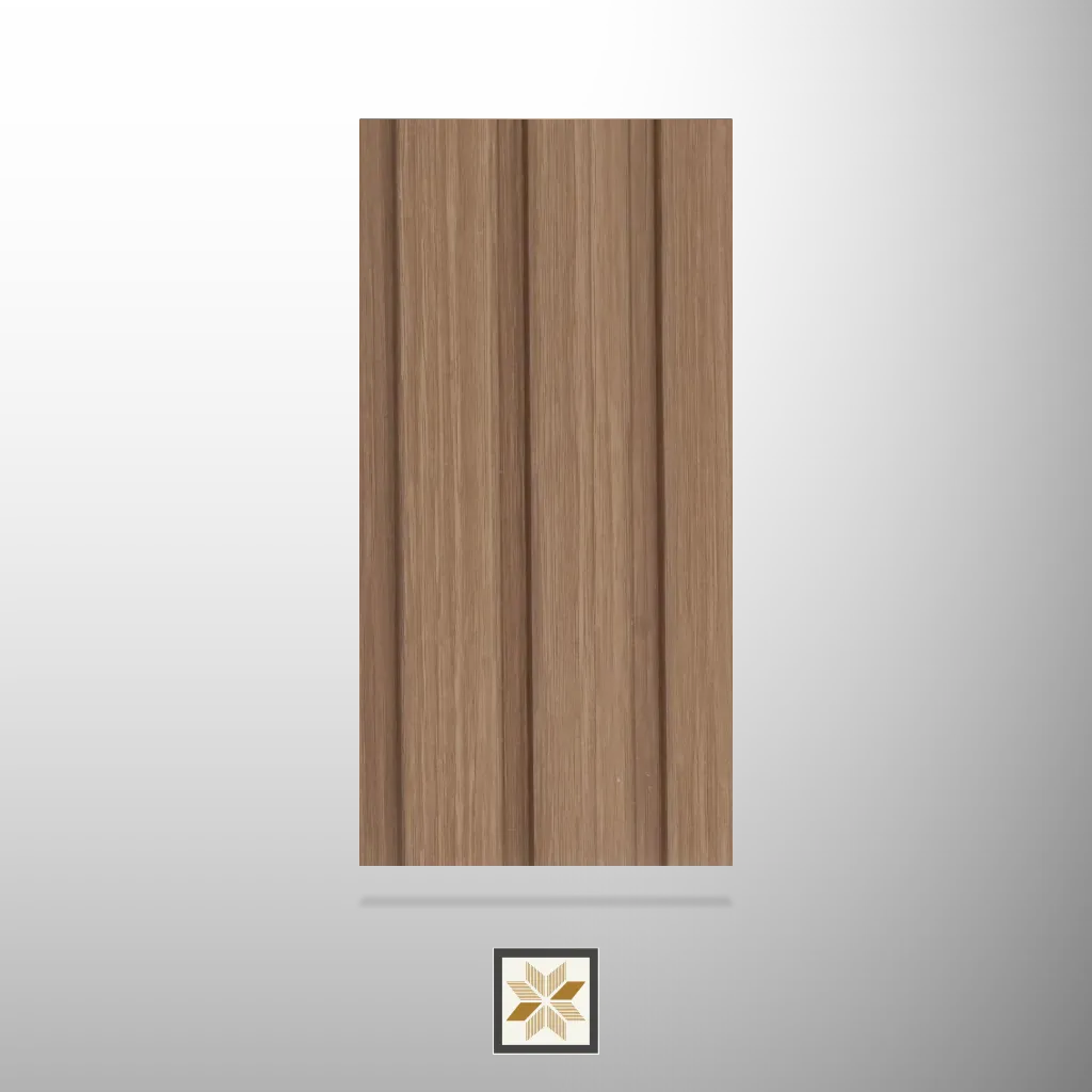 8x0.39 feet | 12 mm Light Walnut Wood louvers (suitable for Bedroom, Hotel, Kitchen, Living Room, Office, Restaurant, TV Cabinet, Wardrobe) | LV-22425-J