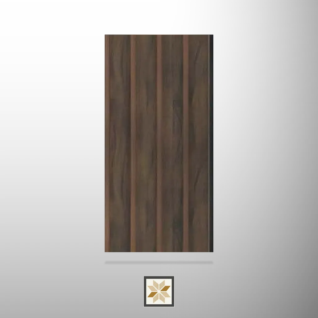 8x0.41 feet | 8 mm Brown Wood louvers (suitable for Bedroom, Hotel, Kitchen, Living Room, Office, Restaurant) | LV-22202