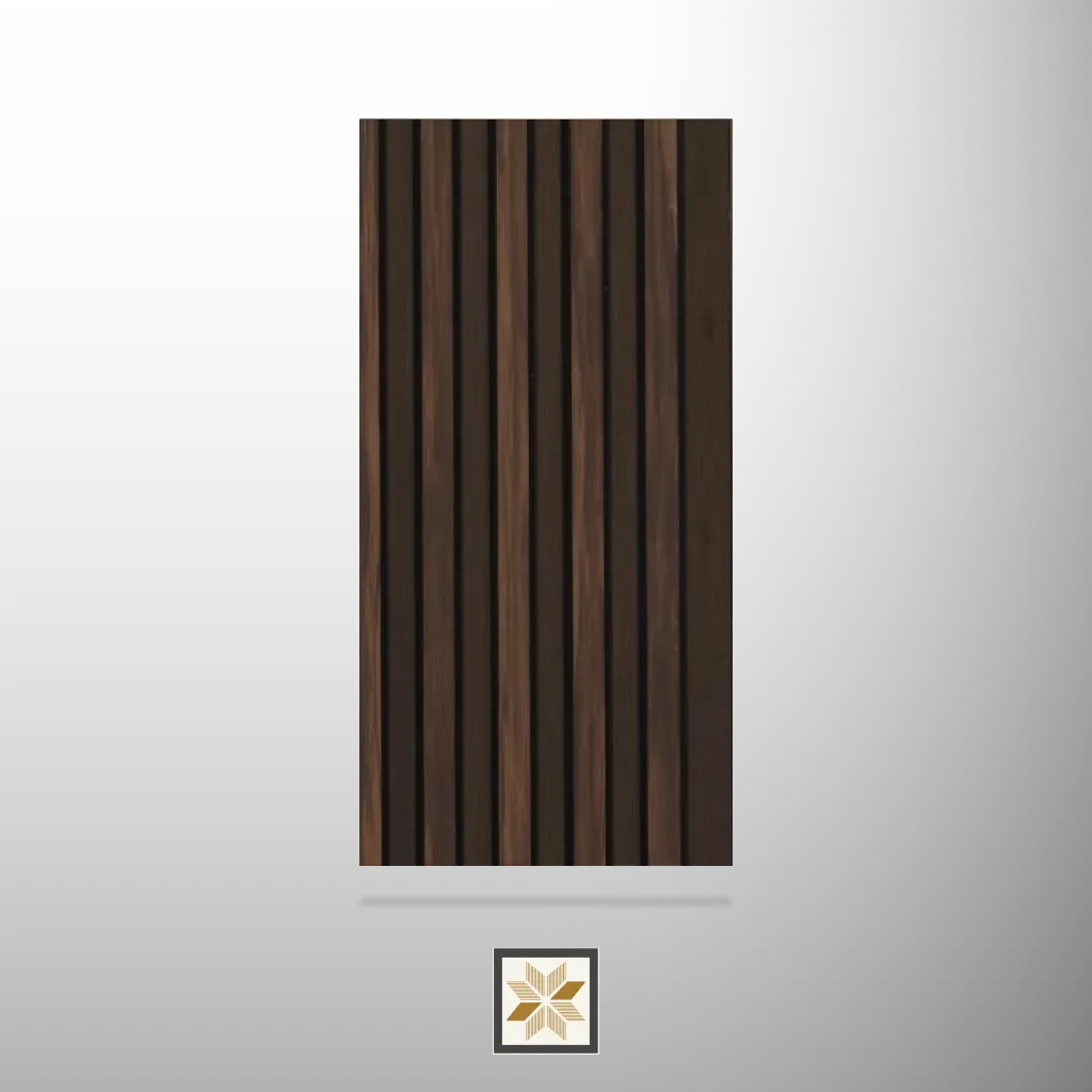 8x0.38 feet | 10 mm Dark Chocolate Wood louvers (suitable for Bedroom, Hotel, Kitchen, Living Room, Office, Restaurant, TV Cabinet, Wardrobe) | LV-22307-D