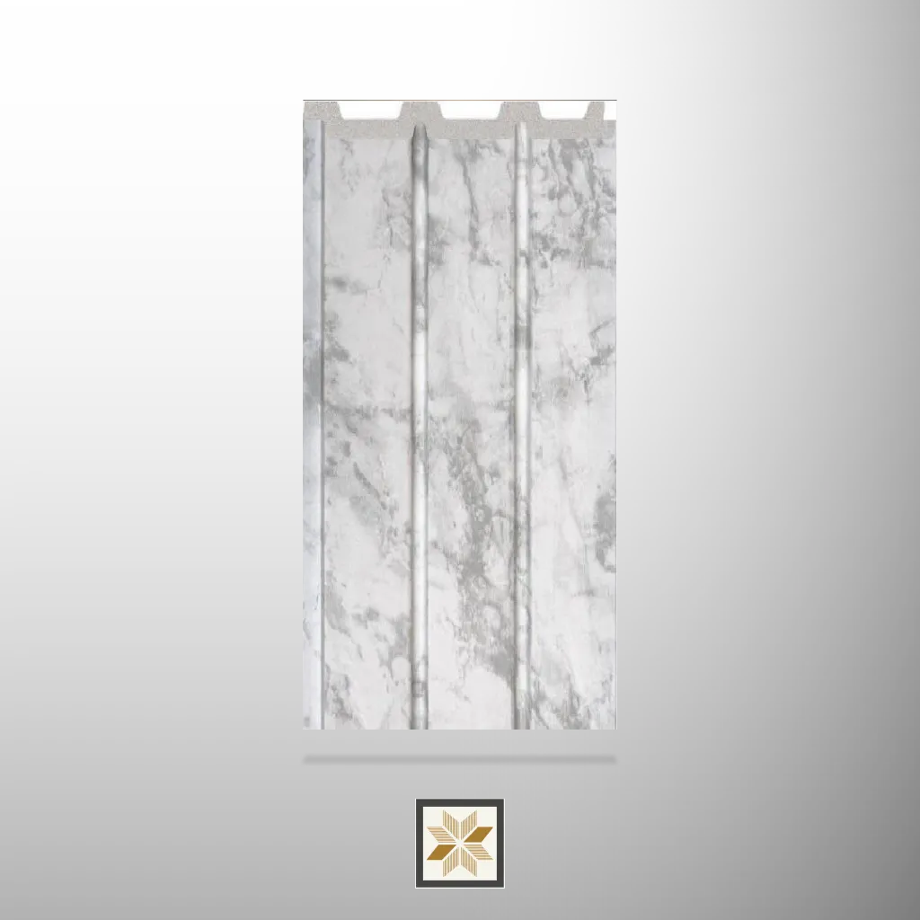 8x0.39 feet | 12 mm Silver Marble Marble louvers (suitable for Bedroom, Hotel, Kitchen, Living Room, Office, Restaurant, TV Cabinet, Wardrobe) | LV-22410-N