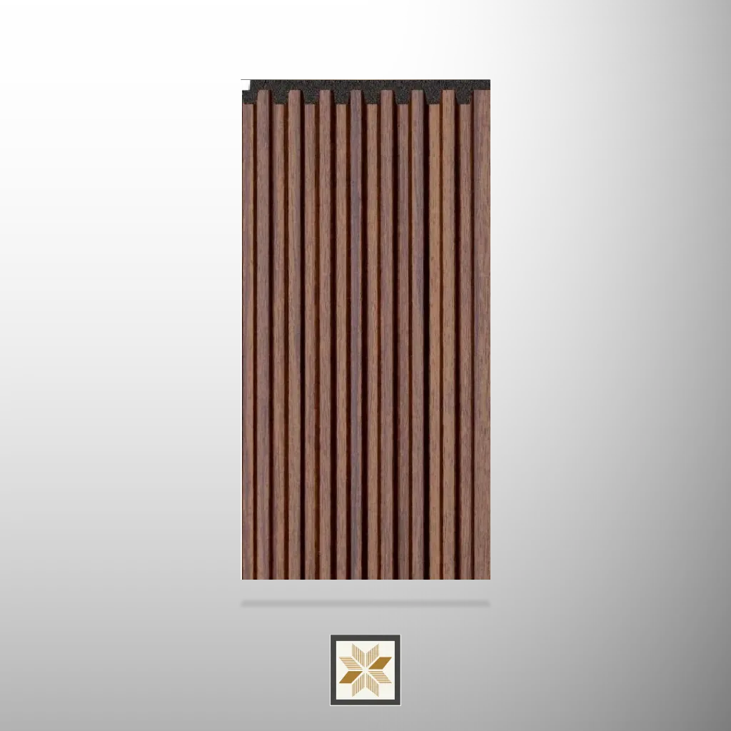 8x0.4 feet | 10 mm Reddish-Brown louvers (suitable for Bedroom, Hotel, Kitchen, Living Room, Office, Restaurant, TV Cabinet, Wardrobe) | LV-22417-M