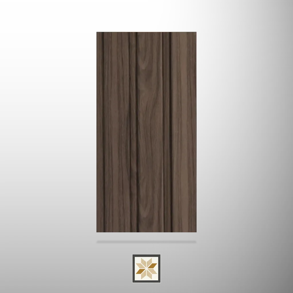 8x0.39 feet | 12 mm Dark Walnut Wood louvers (suitable for Bedroom, Hotel, Kitchen, Living Room, Office, Restaurant, TV Cabinet, Wardrobe) | LV-22425-D