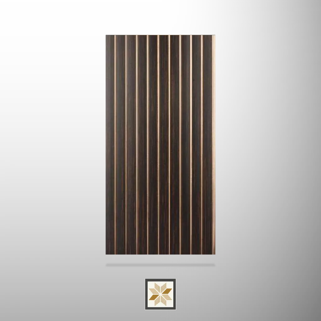 8x1 feet | 8 mm Brown louvers (suitable for Bathroom, Bedroom, Hotel, Kitchen, Living Room, Office, Restaurant, TV Cabinet, Wardrobe) | LV-22238