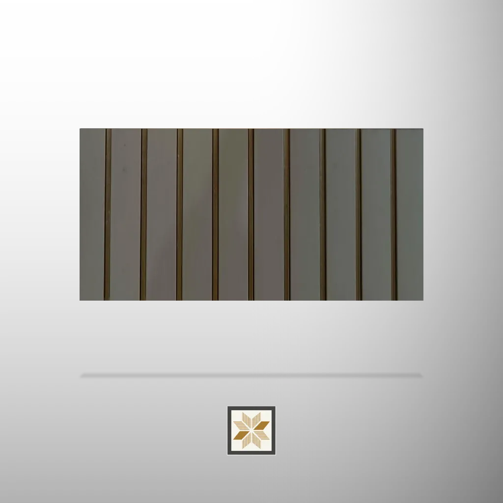 8x1 feet | Brown Wood louvers (suitable for Bathroom, Bedroom, Hotel, Kitchen, Living Room, Office, Restaurant, TV Cabinet, Wardrobe) | LV-22255