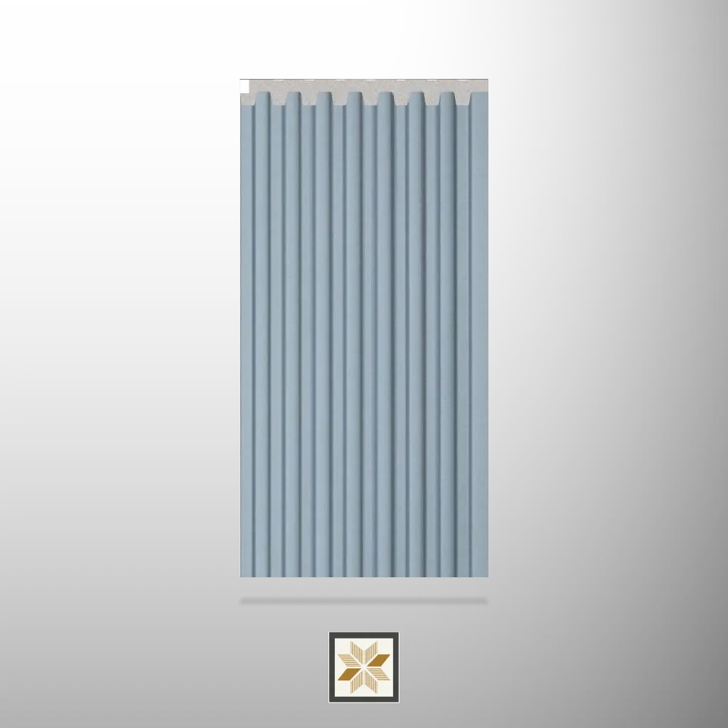9.5x0.4 feet | 10 mm Pastel Blue louvers (suitable for Bedroom, Hotel, Kitchen, Living Room, Office, Restaurant, TV Cabinet, Wardrobe) | LV-22417-I