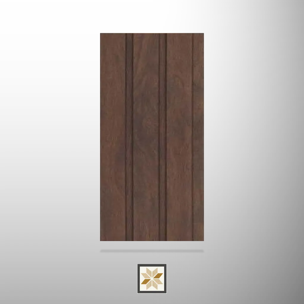 8x0.41 feet | 8 mm Brown Wood louvers (suitable for Bedroom, Hotel, Kitchen, Living Room, Office, Restaurant) | LV-22301