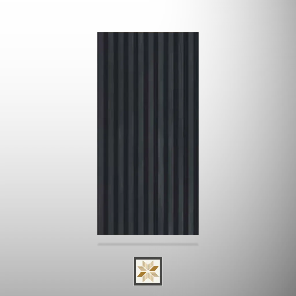 9.5x1 feet | Black Marble louvers (suitable for Bathroom, Bedroom, Hotel, Kitchen, Living Room, Office, Restaurant, TV Cabinet, Wardrobe) | LV-22317