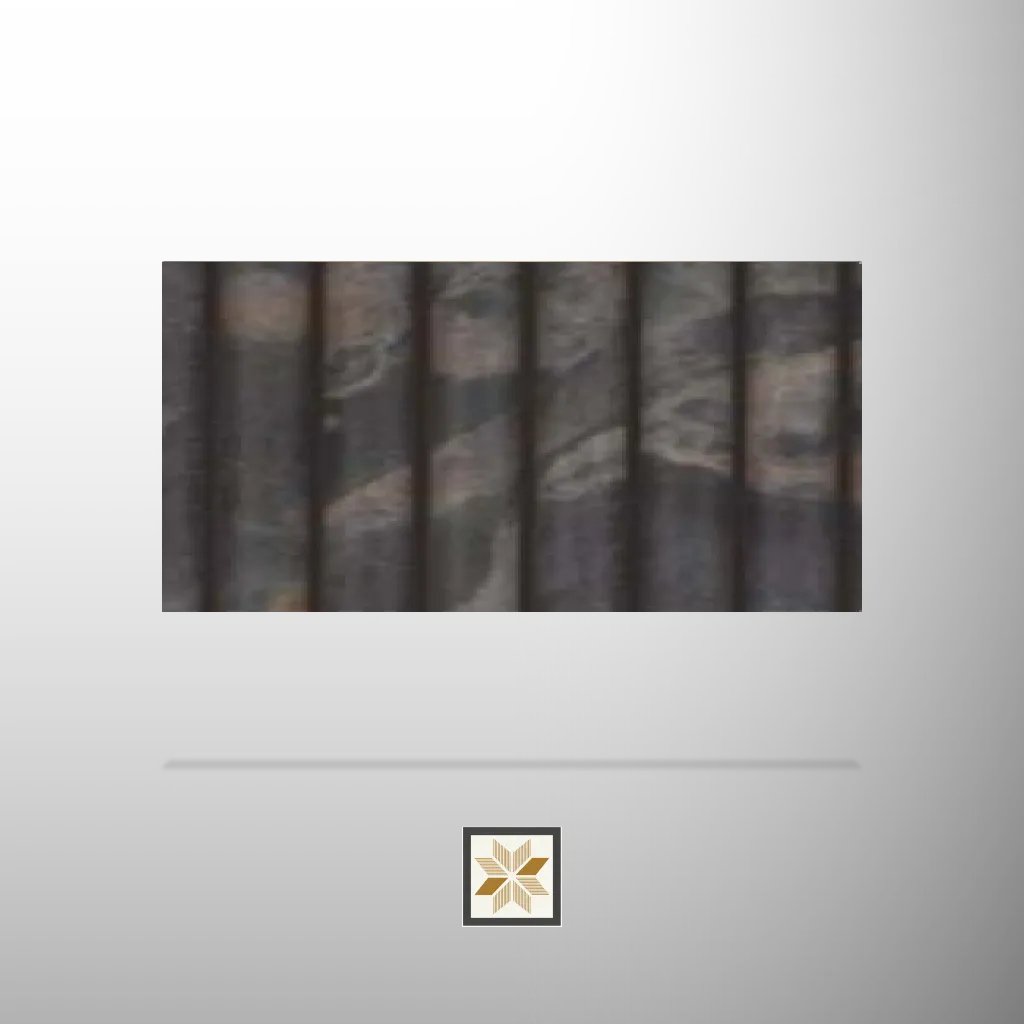 8x1 feet | Brown Patterned louvers (suitable for Bathroom, Bedroom, Hotel, Kitchen, Living Room, Office, Restaurant, TV Cabinet, Wardrobe) | LV-22334