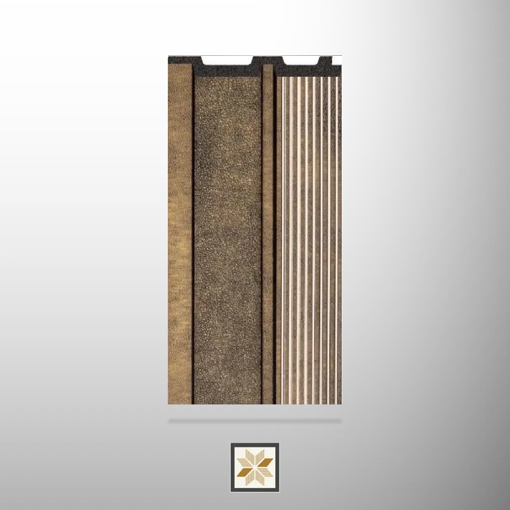 9.5x0.4 feet | 12 mm Taupe Contrast Leather louvers (suitable for Bedroom, Hotel, Kitchen, Living Room, Office, Restaurant, TV Cabinet, Wardrobe) | LV-22356-M
