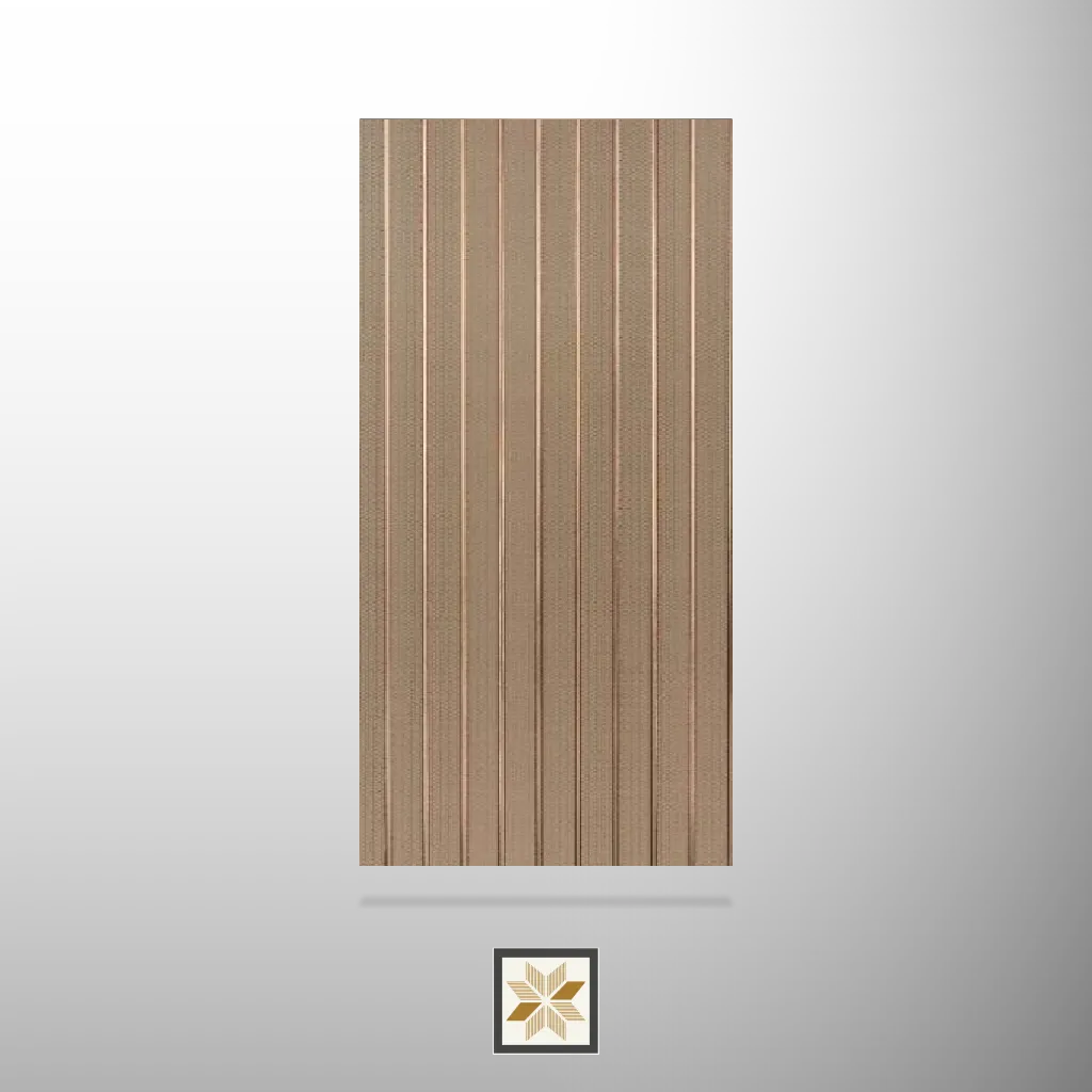 9.5x1 feet | 8 mm Brown Wood louvers (suitable for Bathroom, Bedroom, Hotel, Kitchen, Living Room, Office, Restaurant, TV Cabinet, Wardrobe) | LV-22341