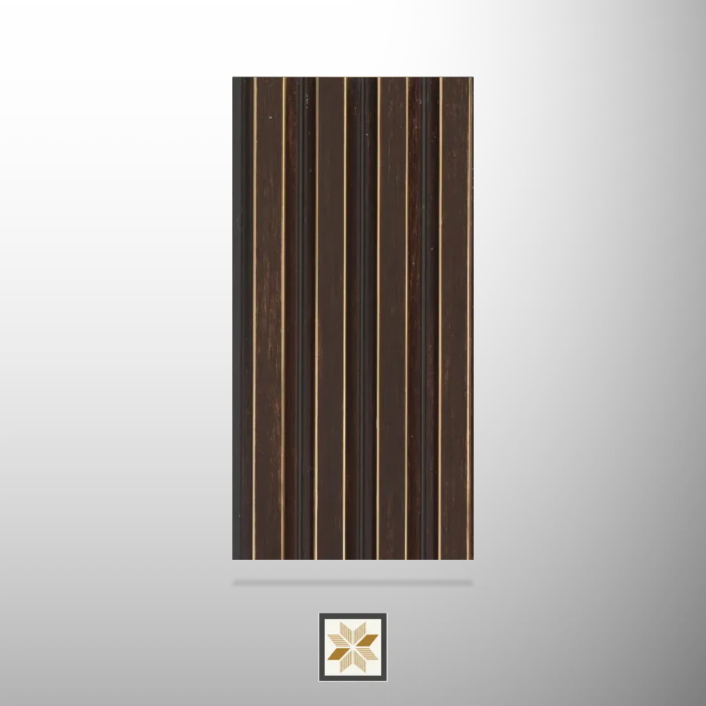 8x0.38 feet | 10 mm Mahogany Brown Wood louvers (suitable for Bedroom, Hotel, Kitchen, Living Room, Office, Restaurant, TV Cabinet, Wardrobe) | LV-22344-F