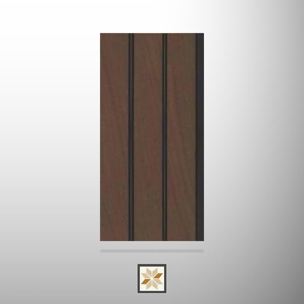 8x0.41 feet | 8 mm Brown Wood louvers (suitable for Bedroom, Hotel, Kitchen, Living Room, Office, Restaurant) | LV-22353