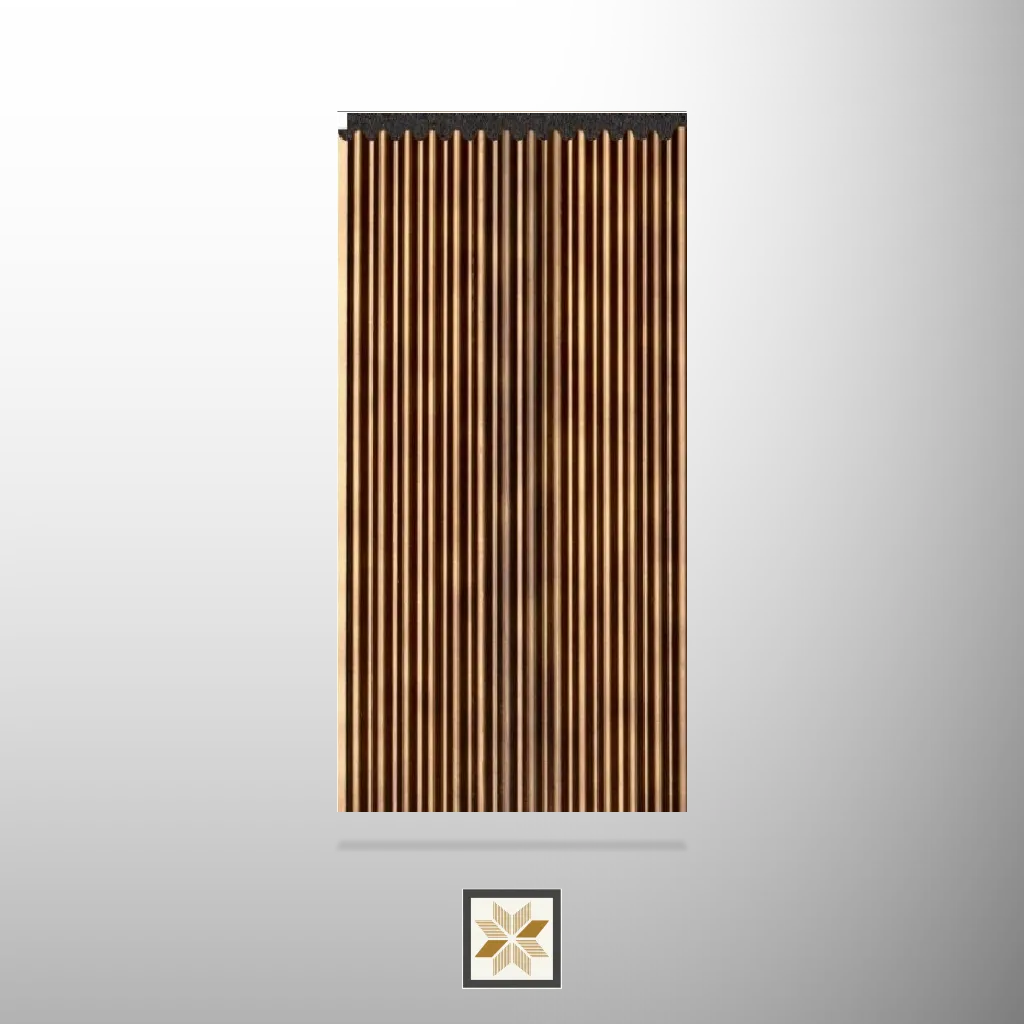 9.5x0.37 feet | 8 mm Rich Mahogany Wood louvers (suitable for Bedroom, Hotel, Kitchen, Living Room, Office, Restaurant, TV Cabinet, Wardrobe) | LV-22378-K